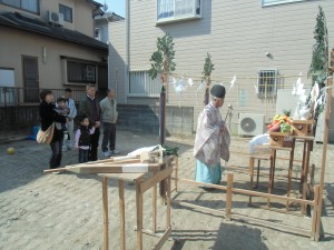 地鎮祭（南区弥永）及び上棟（糸島市神在）